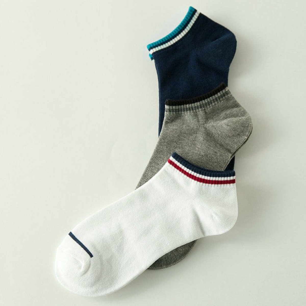 一条杠款 男女士短款船袜（10元四双多买送果茶）